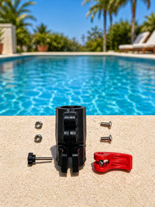 CARBONLITE Large Black Body Kit for Carbon Fiber Telescoping Pool Poles - Includes Hardware & Lever