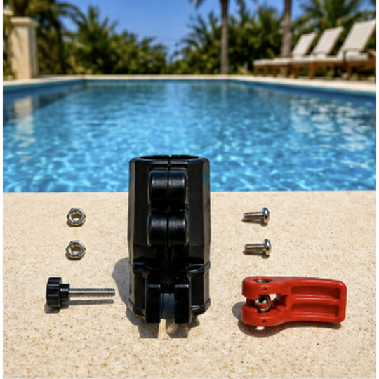 CARBONLITE Small Black Body Kit for Carbon Fiber Telescoping Pool Poles - Includes Hardware & Lever