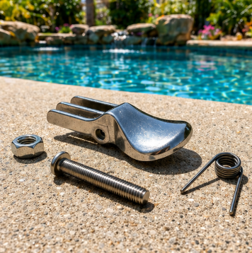 SnapLite-SnapPro Large Button Kit for Aluminum Telescoping Pool Poles - Includes Hardware