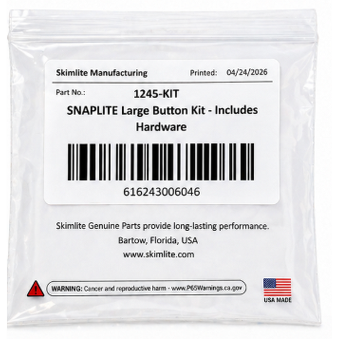 SnapLite-SnapPro Large Button Kit for Aluminum Telescoping Pool Poles - Includes Hardware