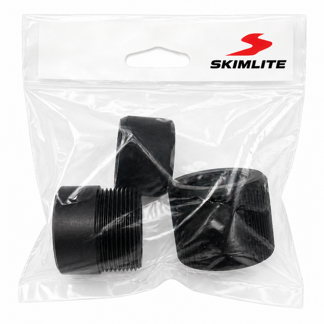 Black Commercial Series Nylon Outside Thread Lock Kit for Aluminum Telescoping Pool Poles