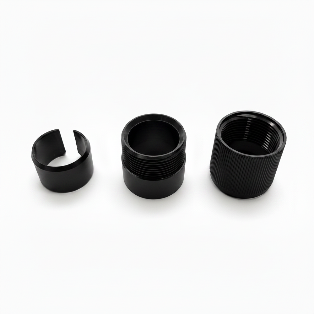 Black Commercial Series Nylon Outside Thread Lock Kit for Aluminum Telescoping Pool Poles
