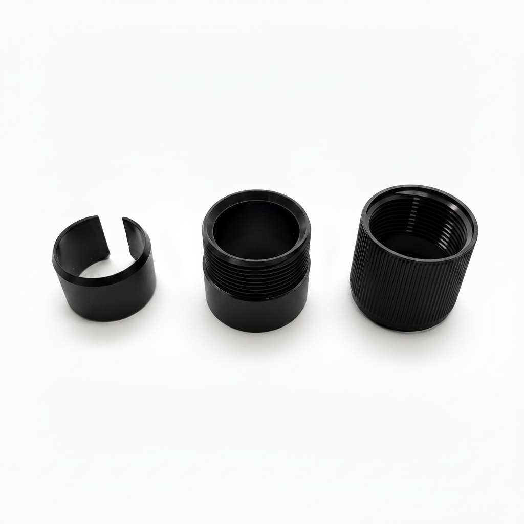 Black Commercial Series Nylon Outside Thread Lock Kit for Aluminum Telescoping Pool Poles