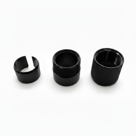 Black Commercial Series Nylon Outside Thread Lock Kit for Aluminum Telescoping Pool Poles