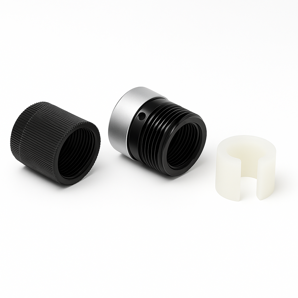 Black Professional Series Nylon Outside Thread Lock Kit for Aluminum Telescoping Pool Poles