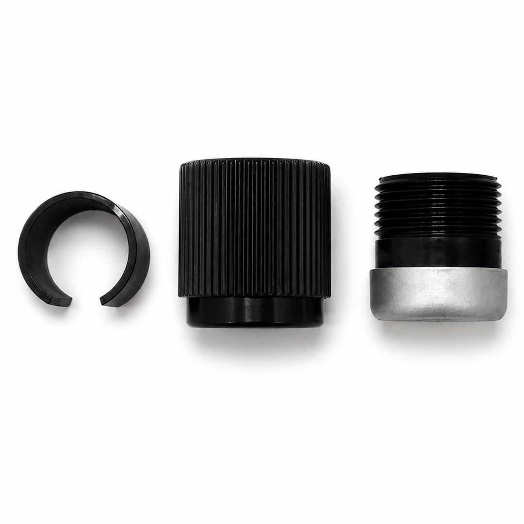 Small Black Professional Series Nylon Outside Thread Lock Kit for Aluminum Telescoping Pool Poles