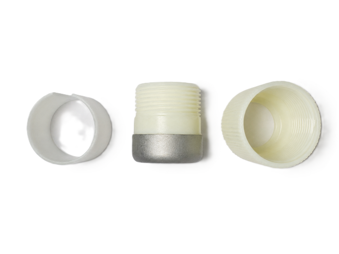 Clear Professional Series Nylon Outside Thread Lock Kit for Aluminum Telescoping Pool Poles