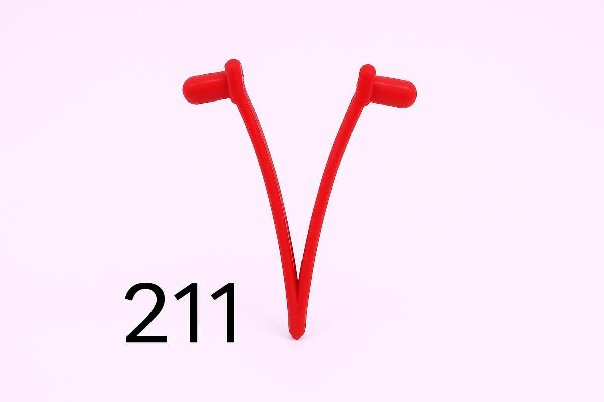211 - Red V-Clip Replacement for Swimming Pool & Spa Cleaning Maintenance Equipment