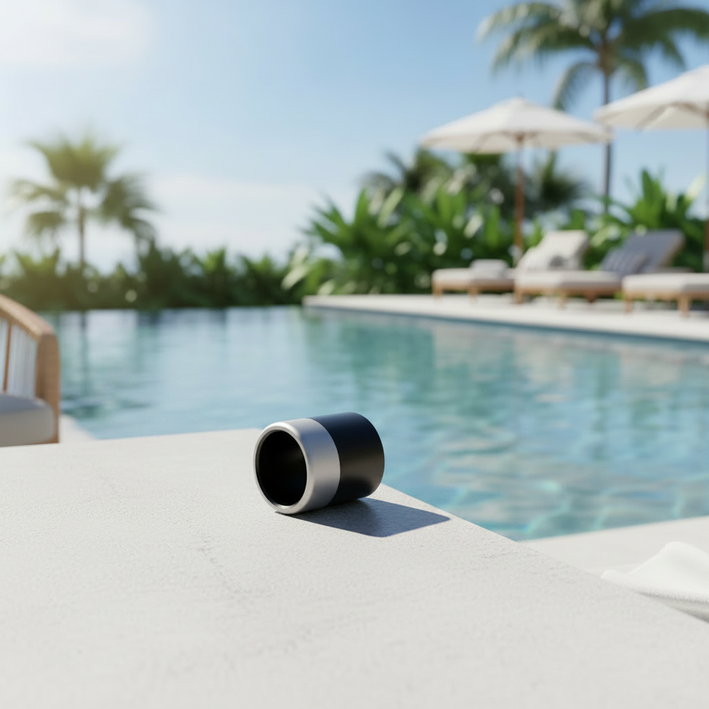 Skimlite Black Guide Fitting for Aluminum Telescoping Pool Poles