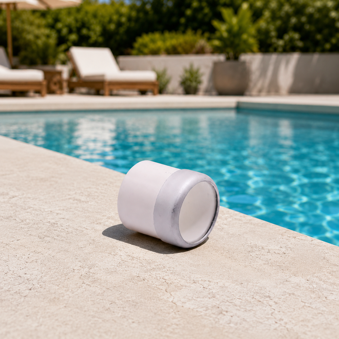 Skimlite White Guide Fitting for Aluminum Telescoping Pool Poles