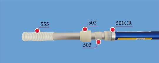 Clear Professional Series Nylon Outside Thread Lock Kit for Aluminum Telescoping Pool Poles