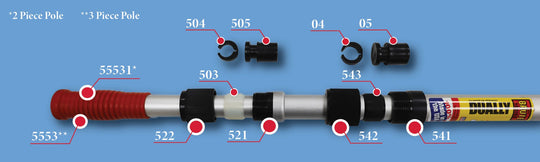 Large Professional Series Internal Cam Kit for Aluminum Telescoping Pool Poles