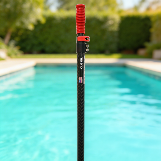 CarbonLite 2-Piece 14' Pool Pole with Lever Lock - 100% Carbon Fiber Tube!