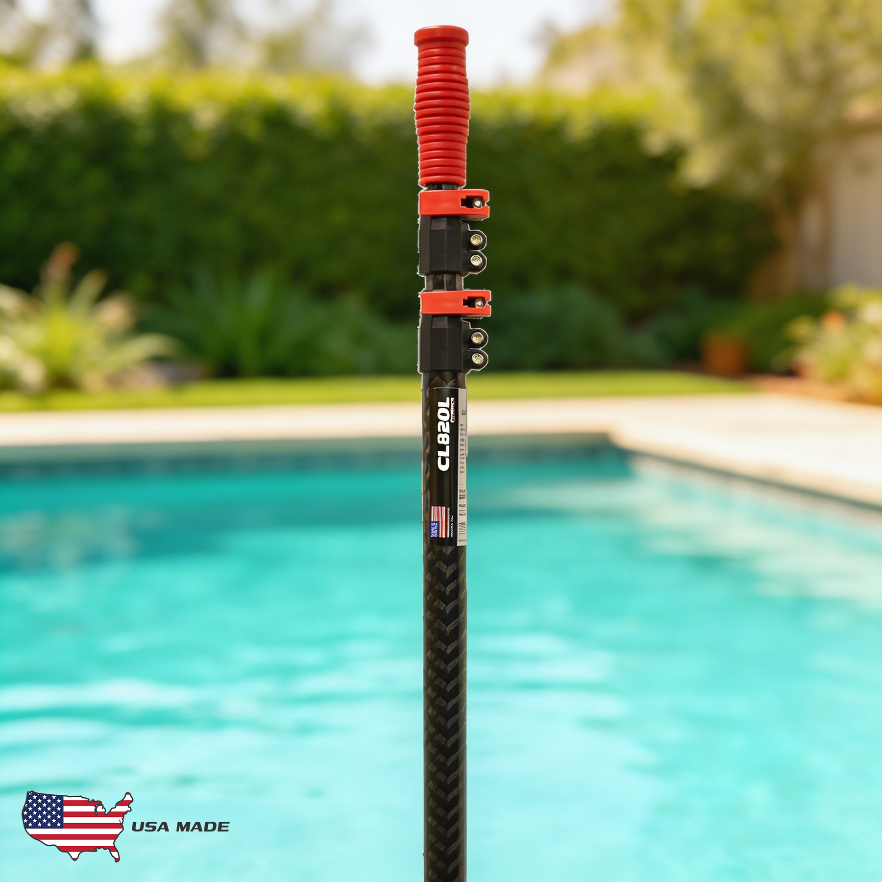 Carbonlite 3 Piece 21' Pool Pole with Lever Lock