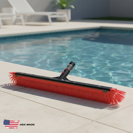 Spartan 24" Pro Grade All Purpose Poly Curved Pool Wall Brush -NEW MODEL