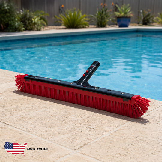 Spartan 24" Pro Grade All Purpose Poly Curved Pool Wall Brush -NEW MODEL
