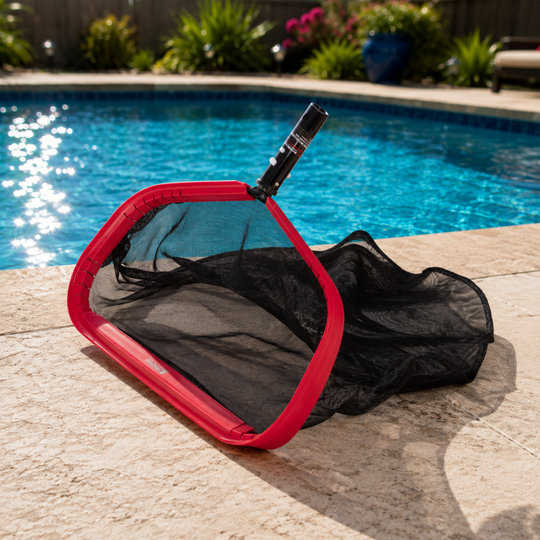 Spartan 19.5" Wide Mouth Pool Leaf Rake With 18" Standard Mesh Bag