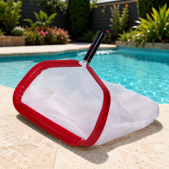 Spartan 17.5" Easy Flip Pool Leaf Rake With 16" Standard Soft Mesh Bag