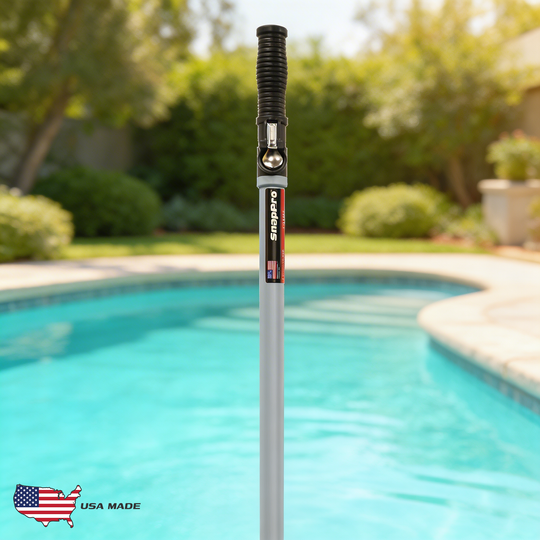 SnapPro 14.5' Telescoping Pool Pole with Button Lock - Clean with Ease!