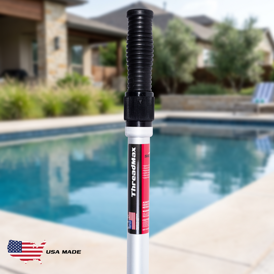 ThreadMax 12' Telescoping Pool Pole with Classic Pro Thread Lock