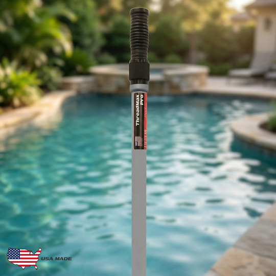 ThreadMax Pro 15' Telescoping Pool Pole with Classic Pro Thread Lock
