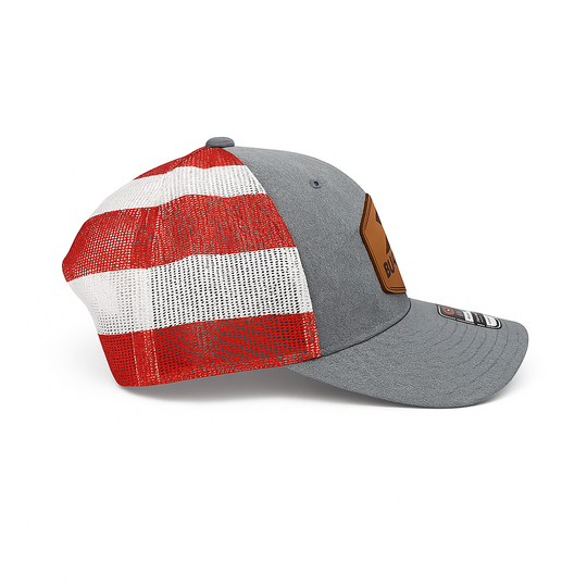 SKIMLITE - USA Richardson 112PM Trucker Hat with Leatherette Patch