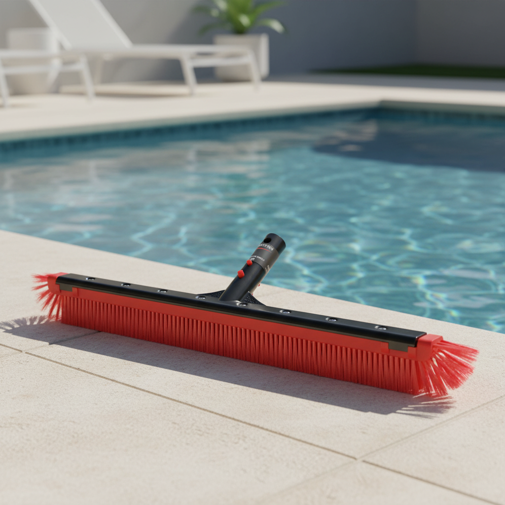 Spartan 24" Pro Grade All Purpose Poly Curved Pool Wall Brush -NEW MODEL