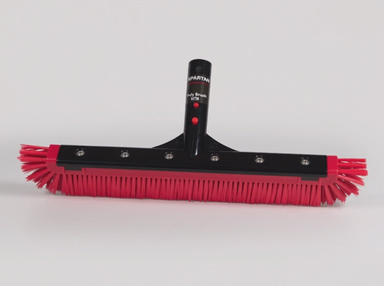Spartan 18" Pro Grade All Purpose Poly Curved Pool Wall Brush -NEW MODEL