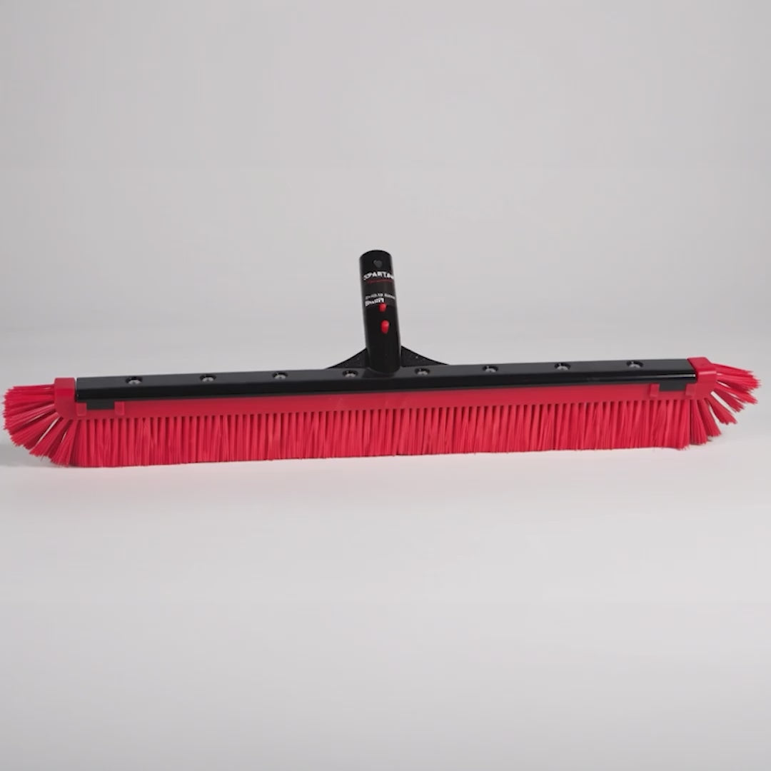 Spartan 24" Pro Grade All Purpose Poly Curved Pool Wall Brush -NEW MODEL